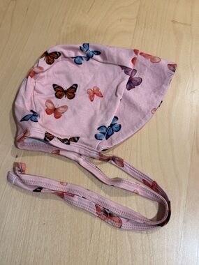 Little & Lively Pink Butterfly Bonnet X2
